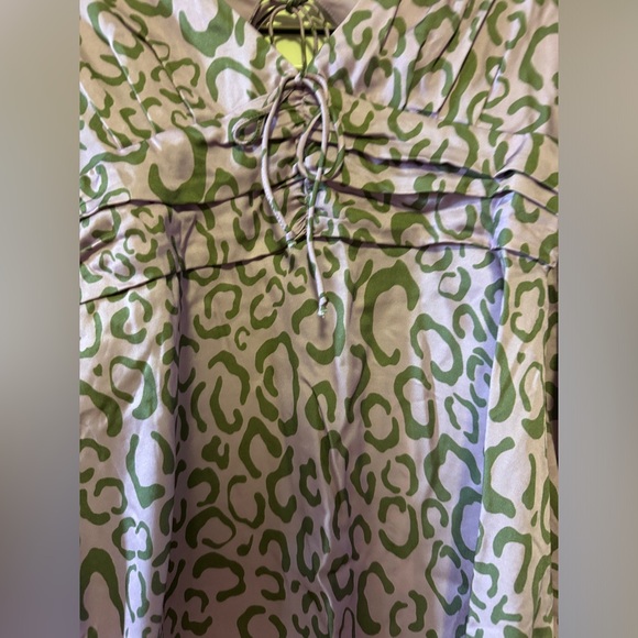 For Love & Lemons Dresses. June long sleeve Mini Dress Purple and Olive  Size xs - Picture 6 of 11